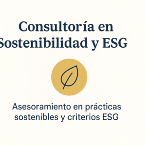 Consultoría en Sostenibilidad y ESG